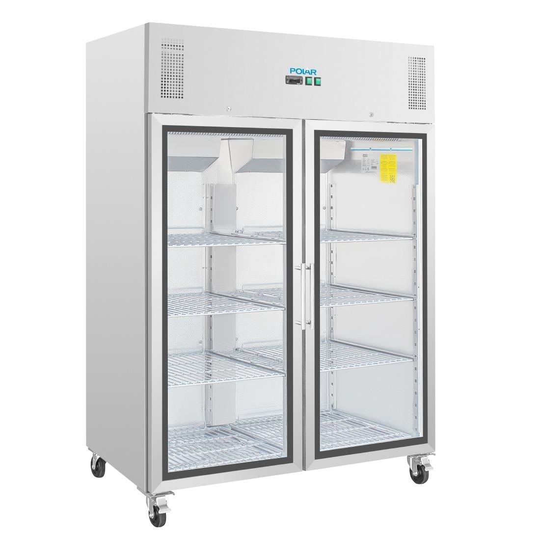 Vitrine réfrigérée positive deux portes GN 2/1 Polar Série G CW198