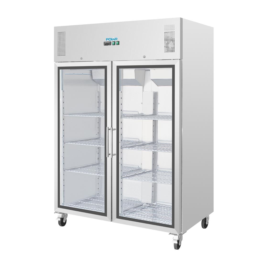 Vitrine réfrigérée positive deux portes GN 2/1 Polar Série G CW198