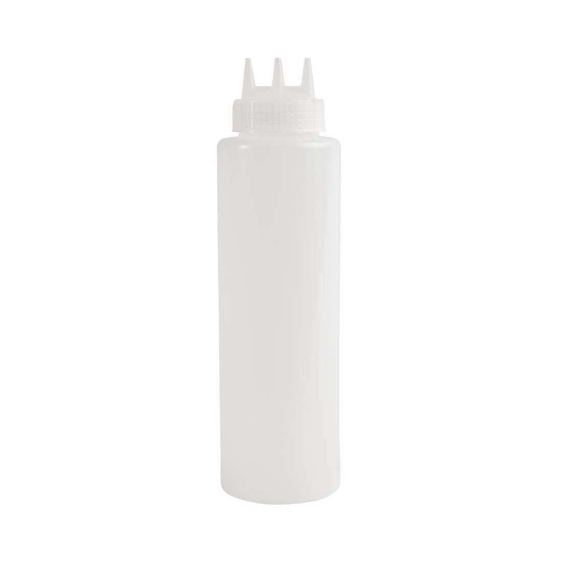 Bouteille souple transparente 3 embouts Vogue 908ml CW726