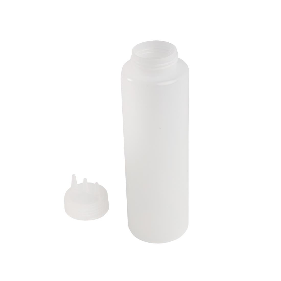 Bouteille souple transparente 3 embouts Vogue 908ml CW726