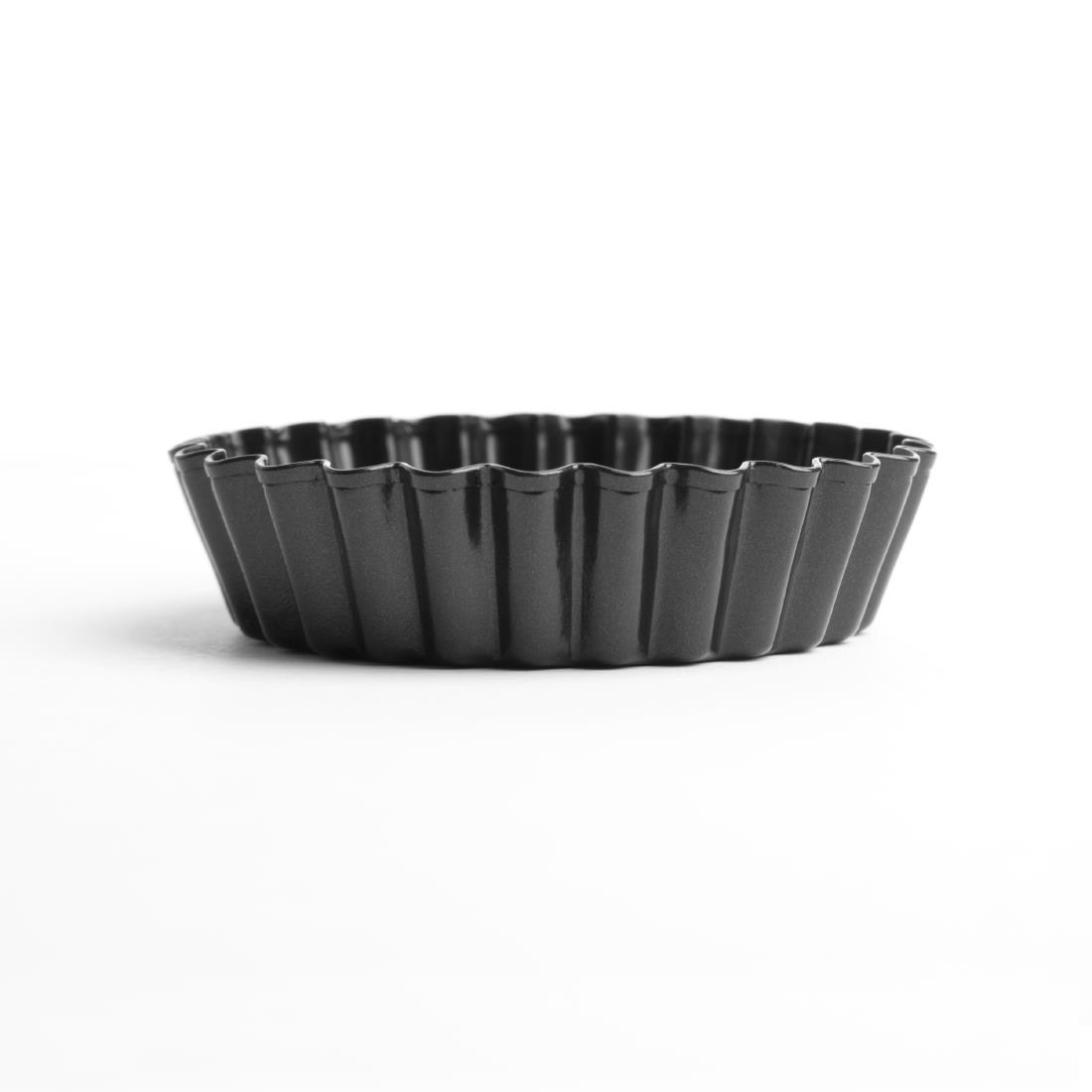 Moule à tartelette cannelé antiadhésif avec fond amovible Vogue 8 cm (x3) CW990