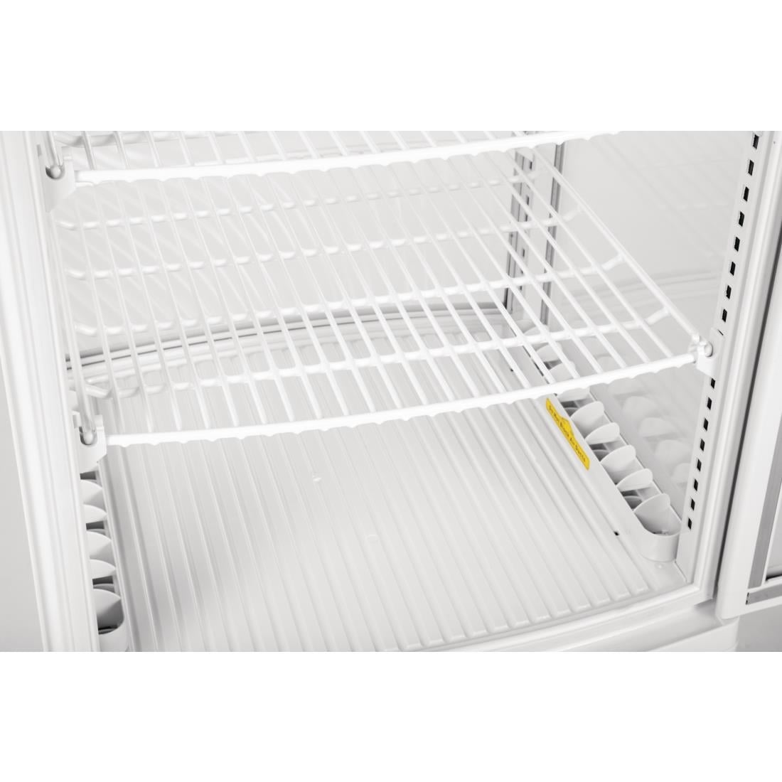 Vitrine réfrigérée porte incurvée économe en énergie Polar série C blanche 86L CX576