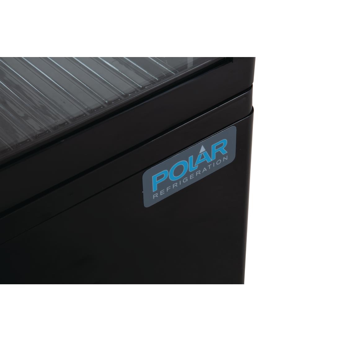 Vitrine réfrigérée économe en énergie Polar série C noire 68L CX577