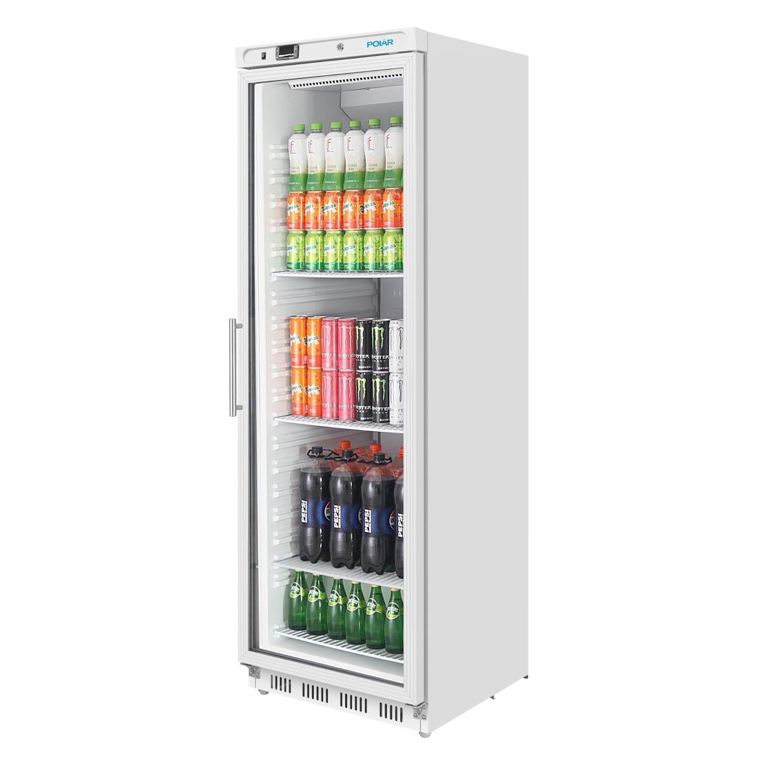 Vitrine réfrigérée positive Polar Série C blanche 400 L CZ786
