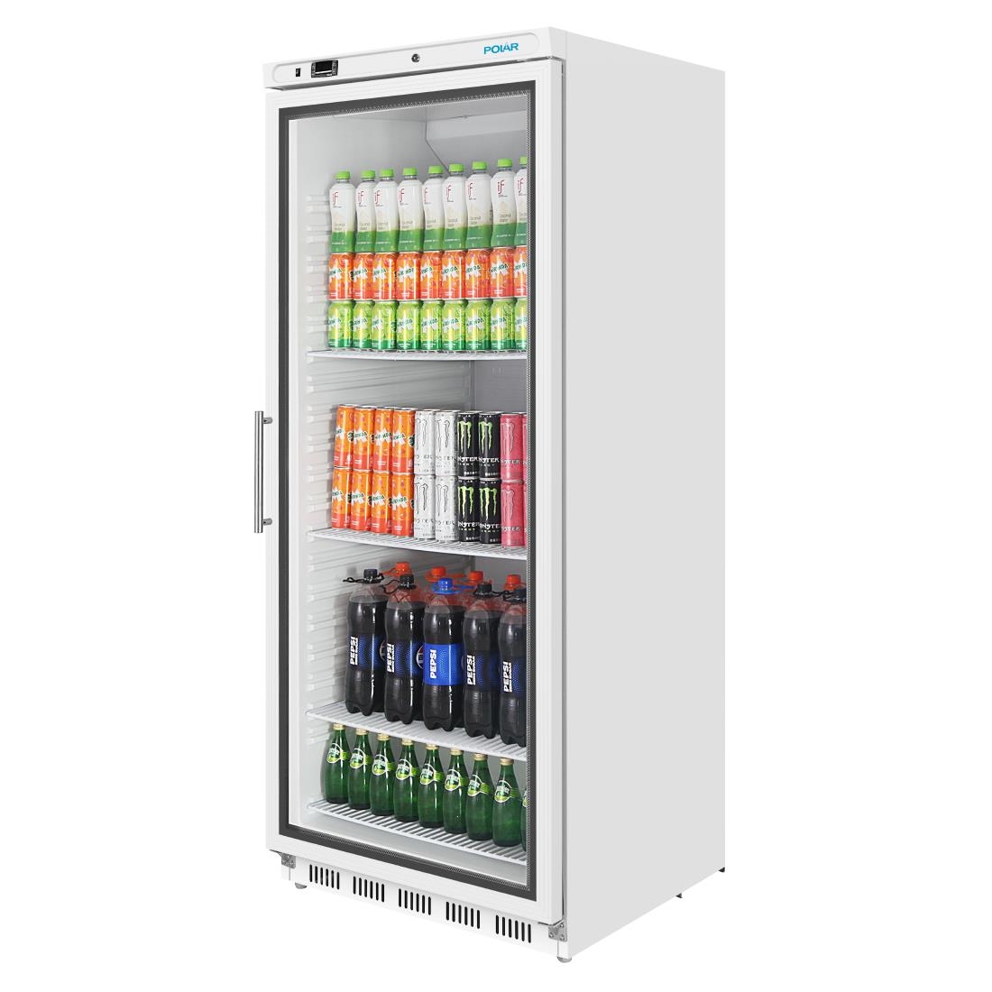 Vitrine réfrigérée positive Polar Série C blanche 600L CZ787