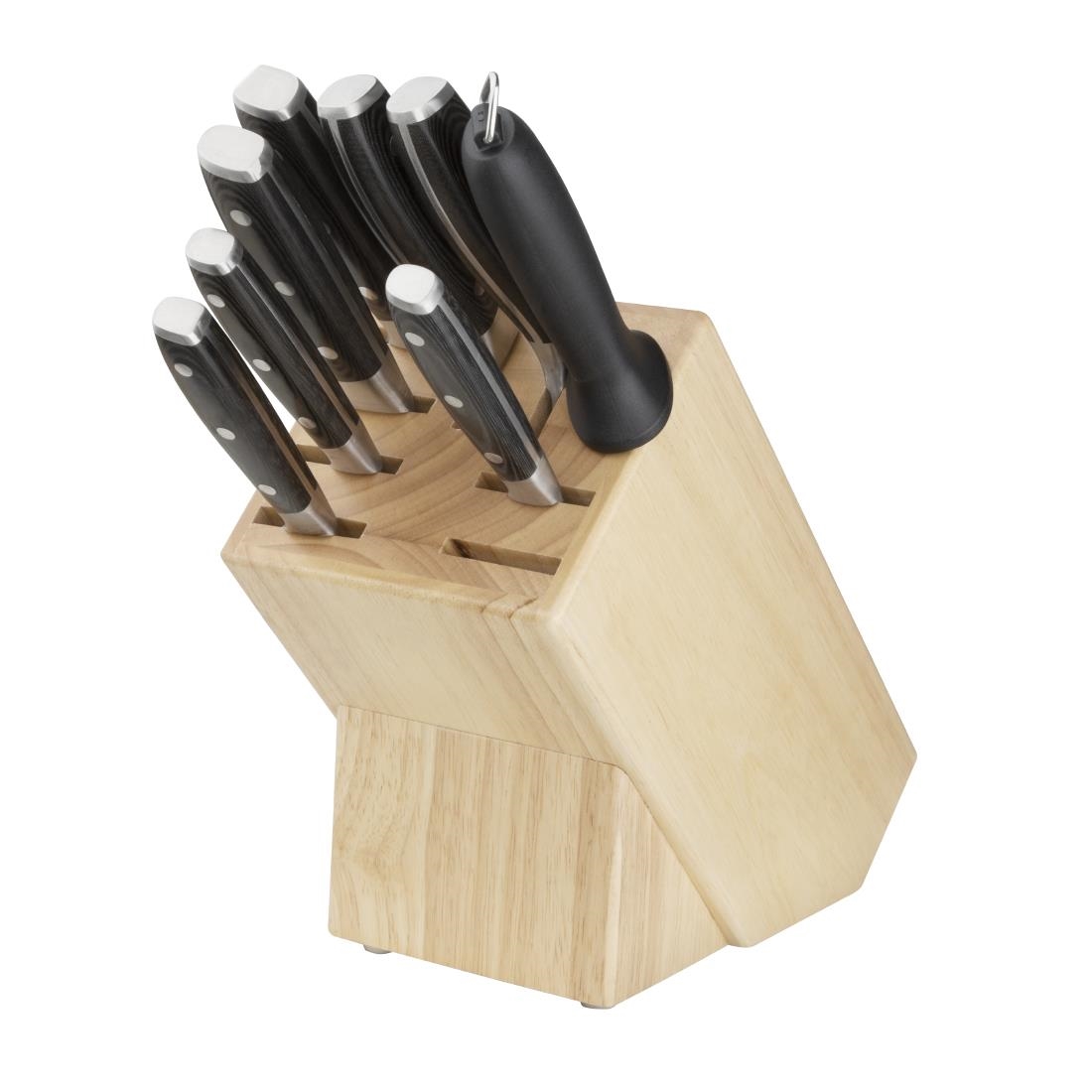 Bloc à couteaux en bois 9 pièces Vogue D738