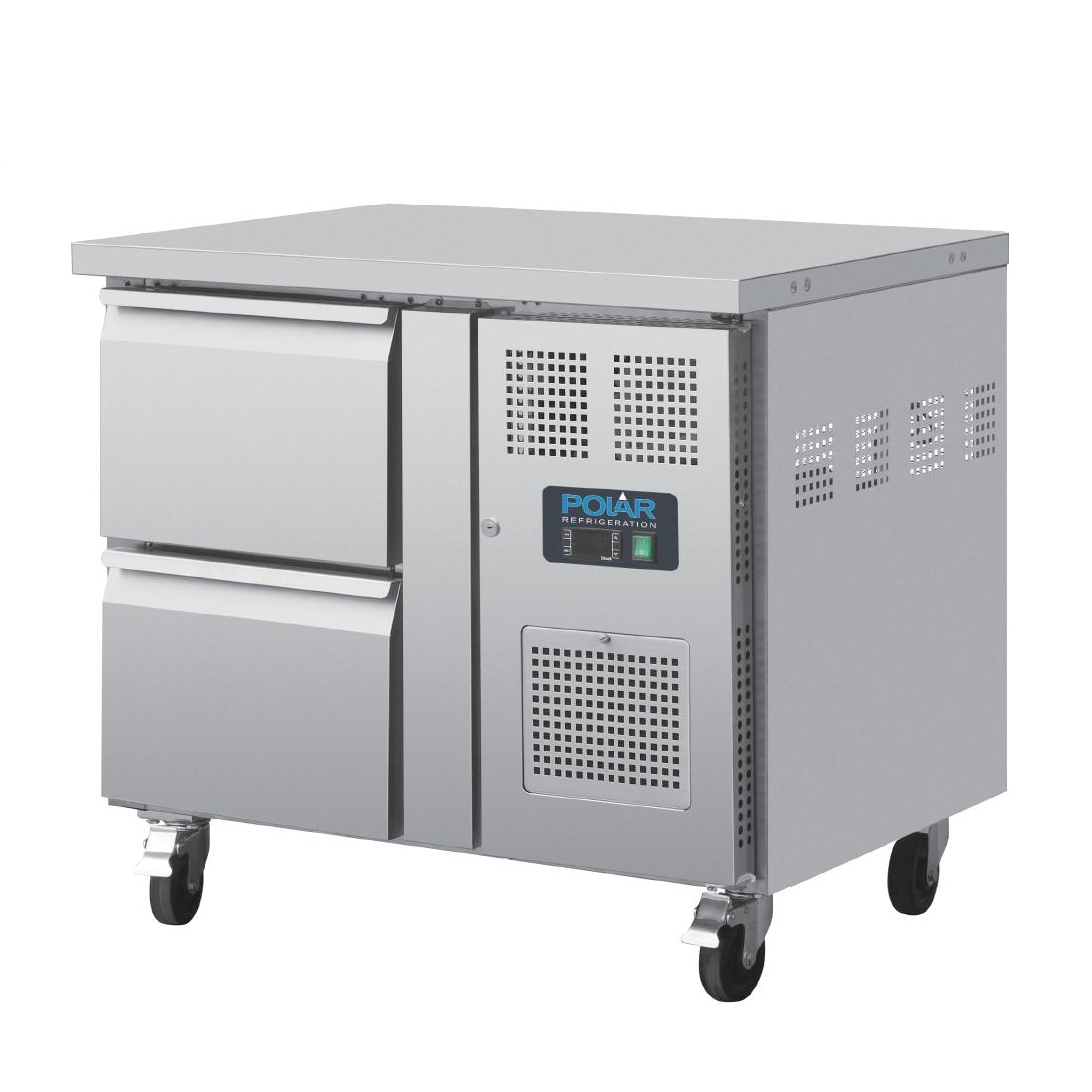 Table réfrigérée GN 1/1 ventilée 2 tiroirs Polar Série U DA546