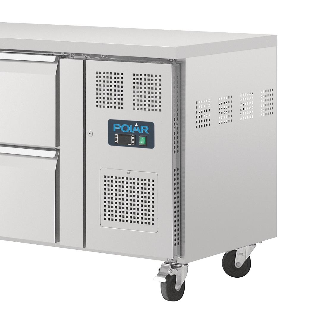 Table réfrigérée GN 1/1 ventilée 8 tiroirs Polar Série U DA549