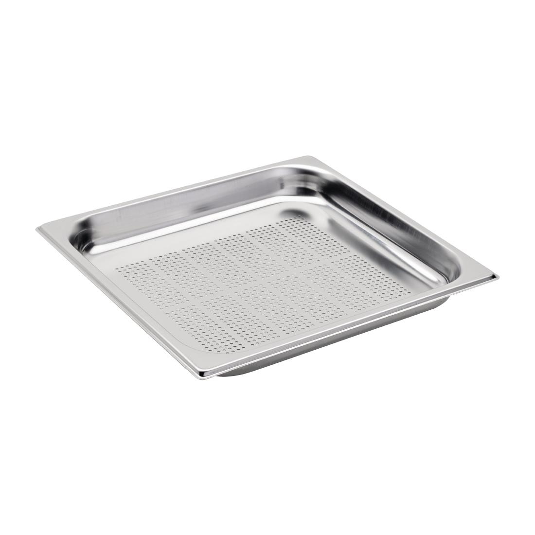Bac inox perforé GN 2/3 Gastro M profondeur 65mm DA746