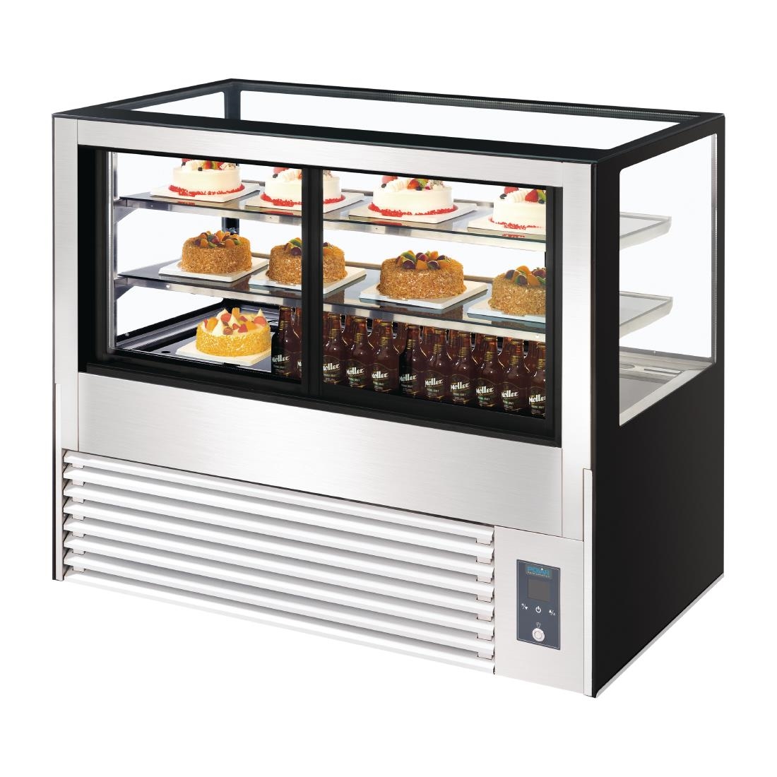 Vitrine service arrière réfrigérée Polar Série U 1500mm DB952