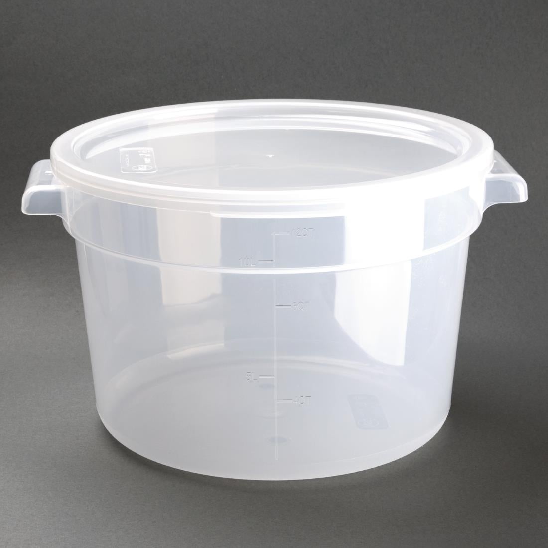 Conteneur alimentaire rond en polypropylène Vogue 10L DJ961