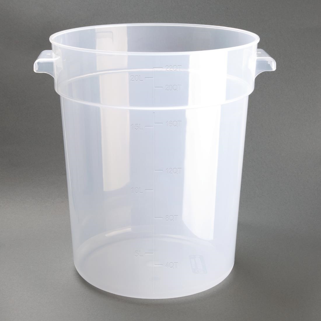 Conteneur alimentaire rond en polypropylène Vogue 20L DJ962