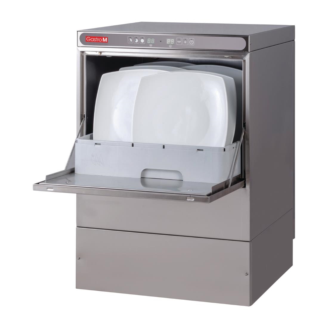 Lave-vaisselle Maestro Gastro M 50x50 230V avec pompe de vidange doseur détergent et break tank DK357