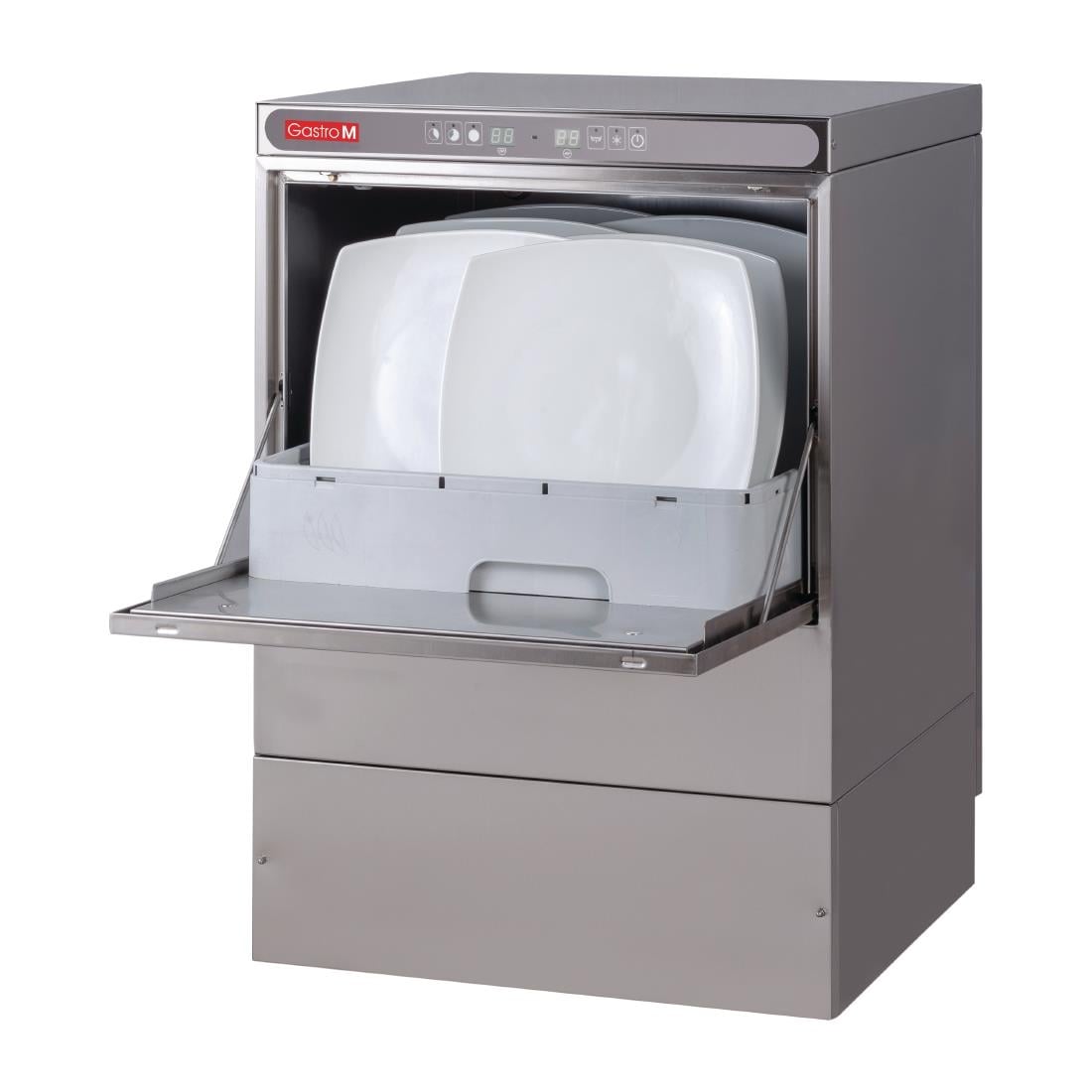 Lave-vaisselle Maestro Gastro M 50x50 230V avec pompe de vidange doseur détergent et break tank DK357