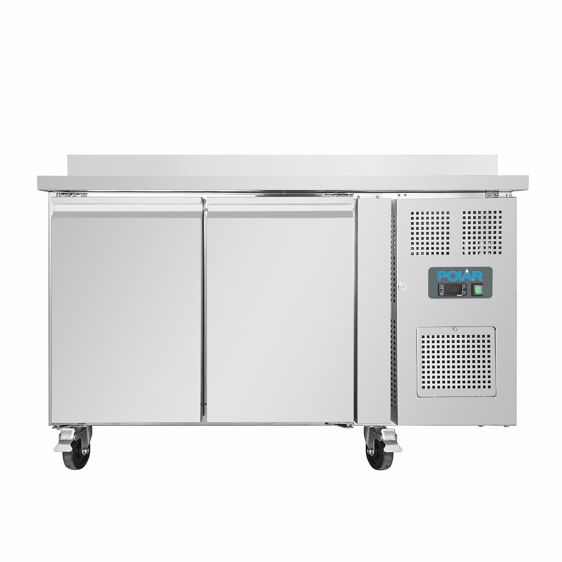 Table réfrigérée négative avec dosseret Polar Série U 2 portes 282L DL916