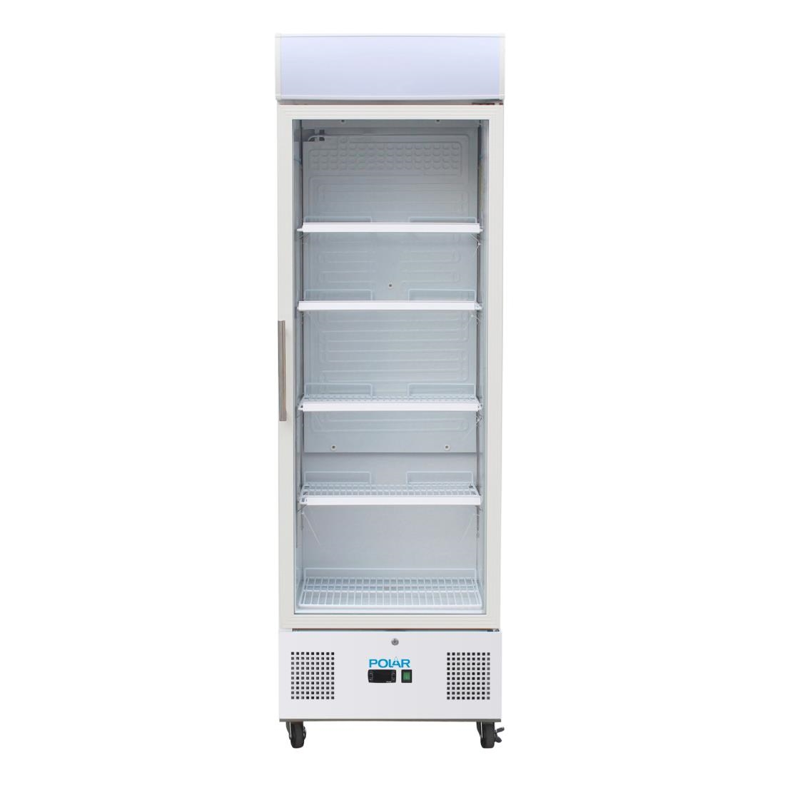 Vitrine réfrigérée positive blanche Polar Série G 336L DM076