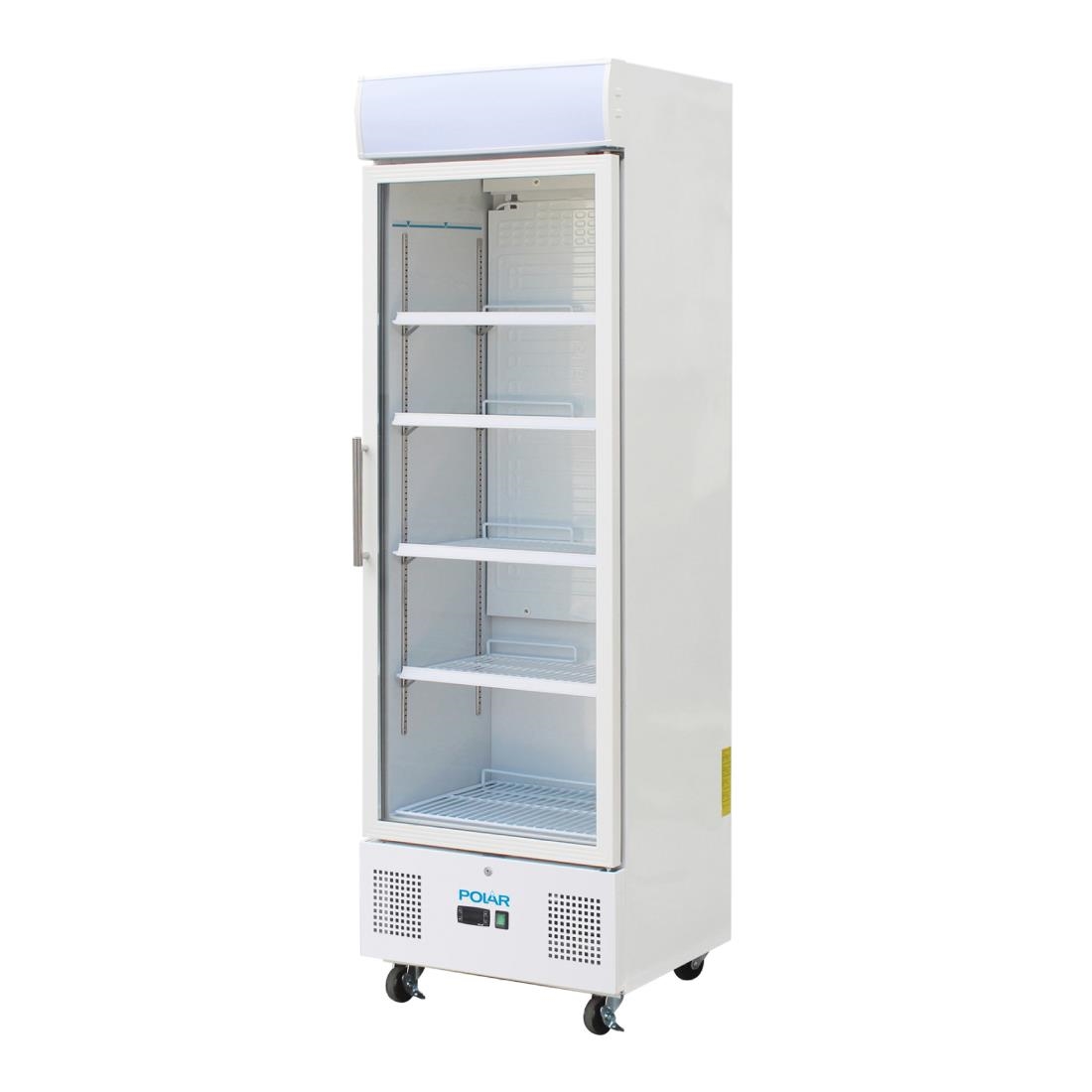 Vitrine réfrigérée positive blanche Polar Série G 336L DM076