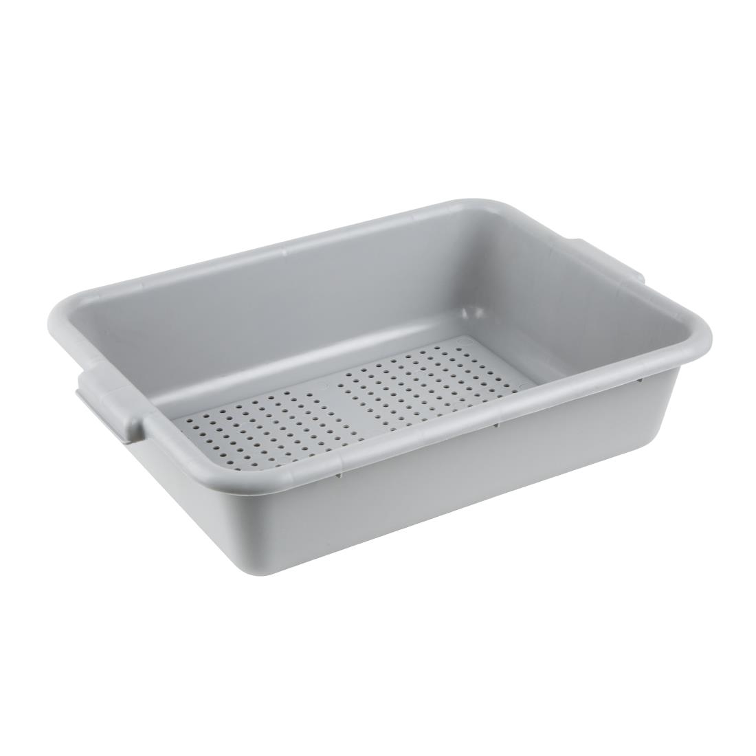 Bac alimentaire perforé en plastique EDLP Vogue gris DN583