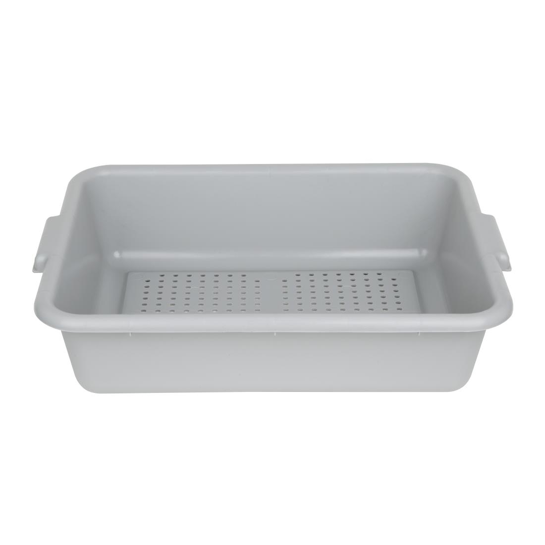 Bac alimentaire perforé en plastique EDLP Vogue gris DN583
