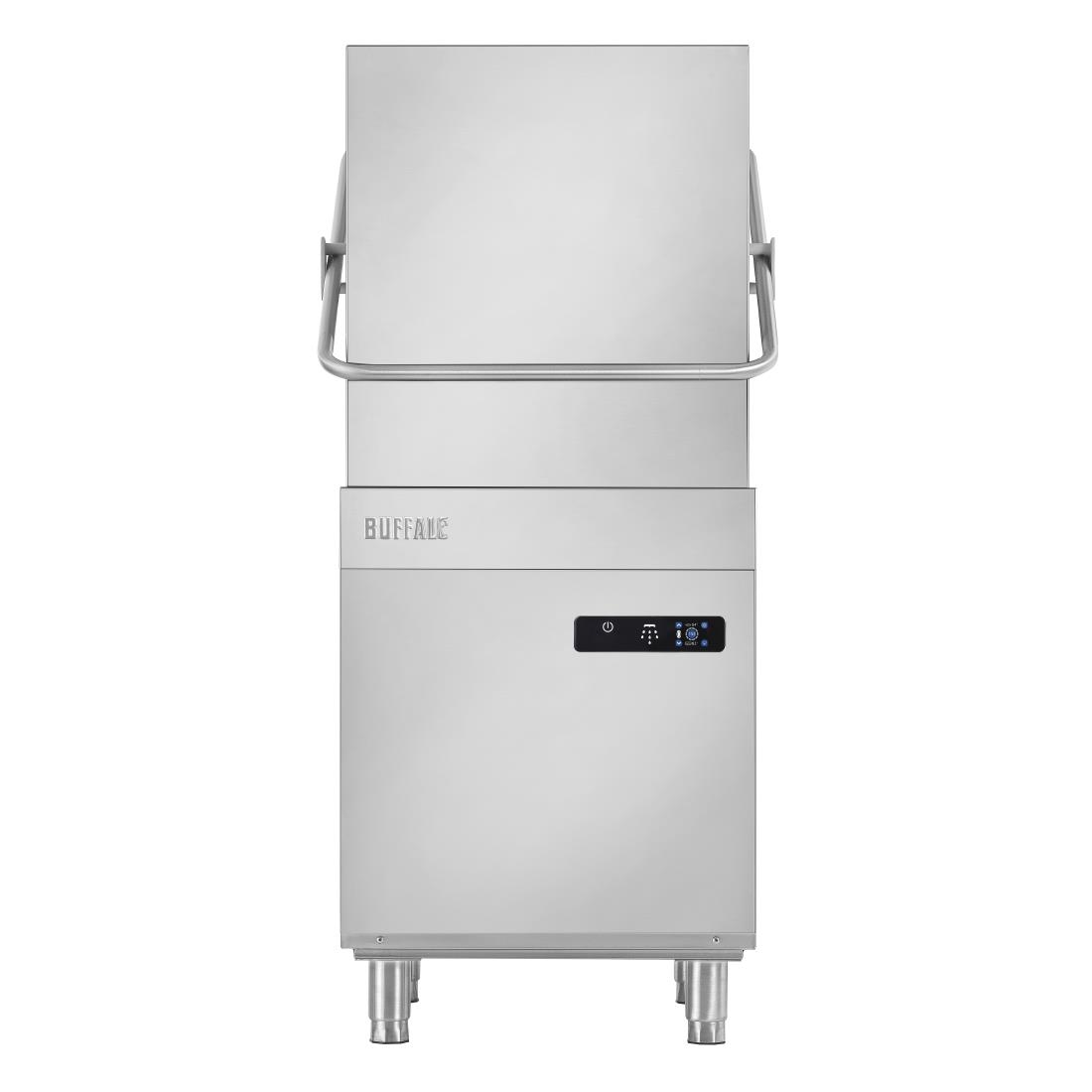 Lave-vaisselle numérique à capot Buffalo avec pompe de vidange 9,7 kW triphasé DN975