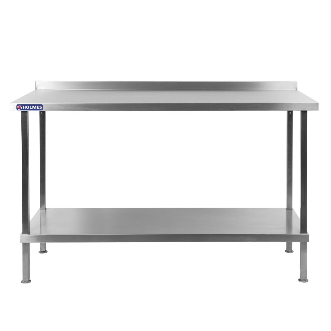 Table murale en acier inoxydable Holmes avec dosseret 1200 mm DR022
