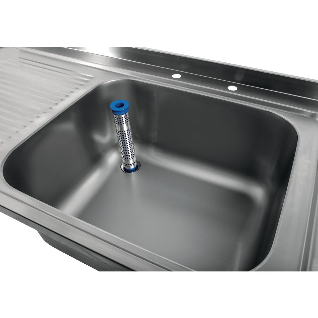 Plonge inox soudée cuve à droite égouttoir à gauche Holmes 1000mm DR060