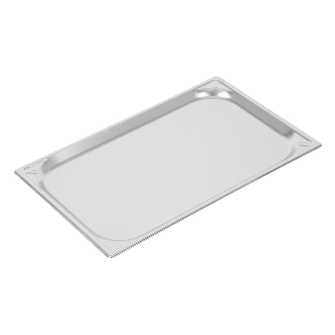 Bac inox 18/10 GN 1/1 professionnel Vogue 20mm DW431