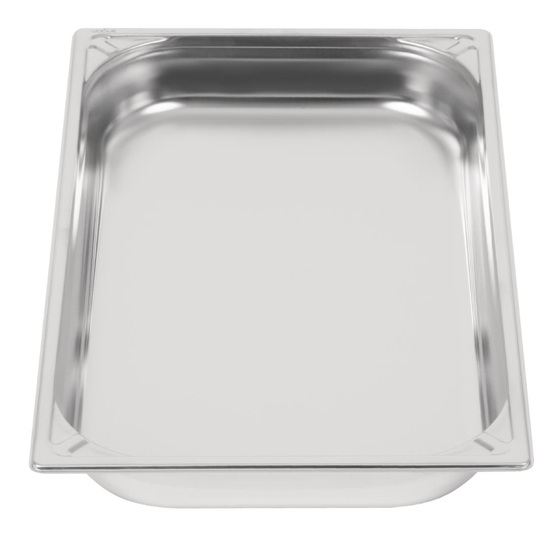 Bac inox 18/10 GN 1/1 professionnel Vogue 65mm DW433