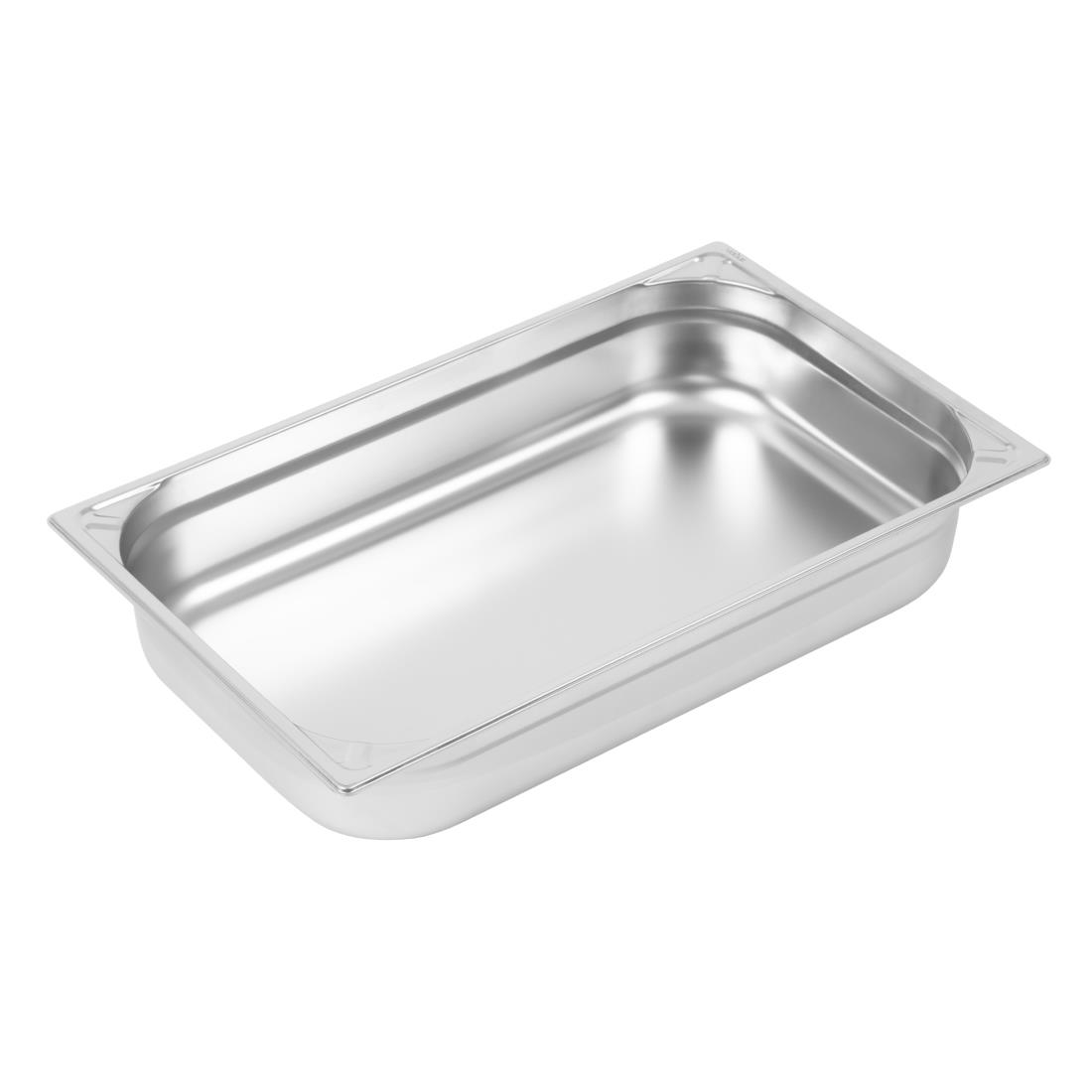 Bac inox 18/10 GN 1/1 professionnel Vogue 100mm DW434