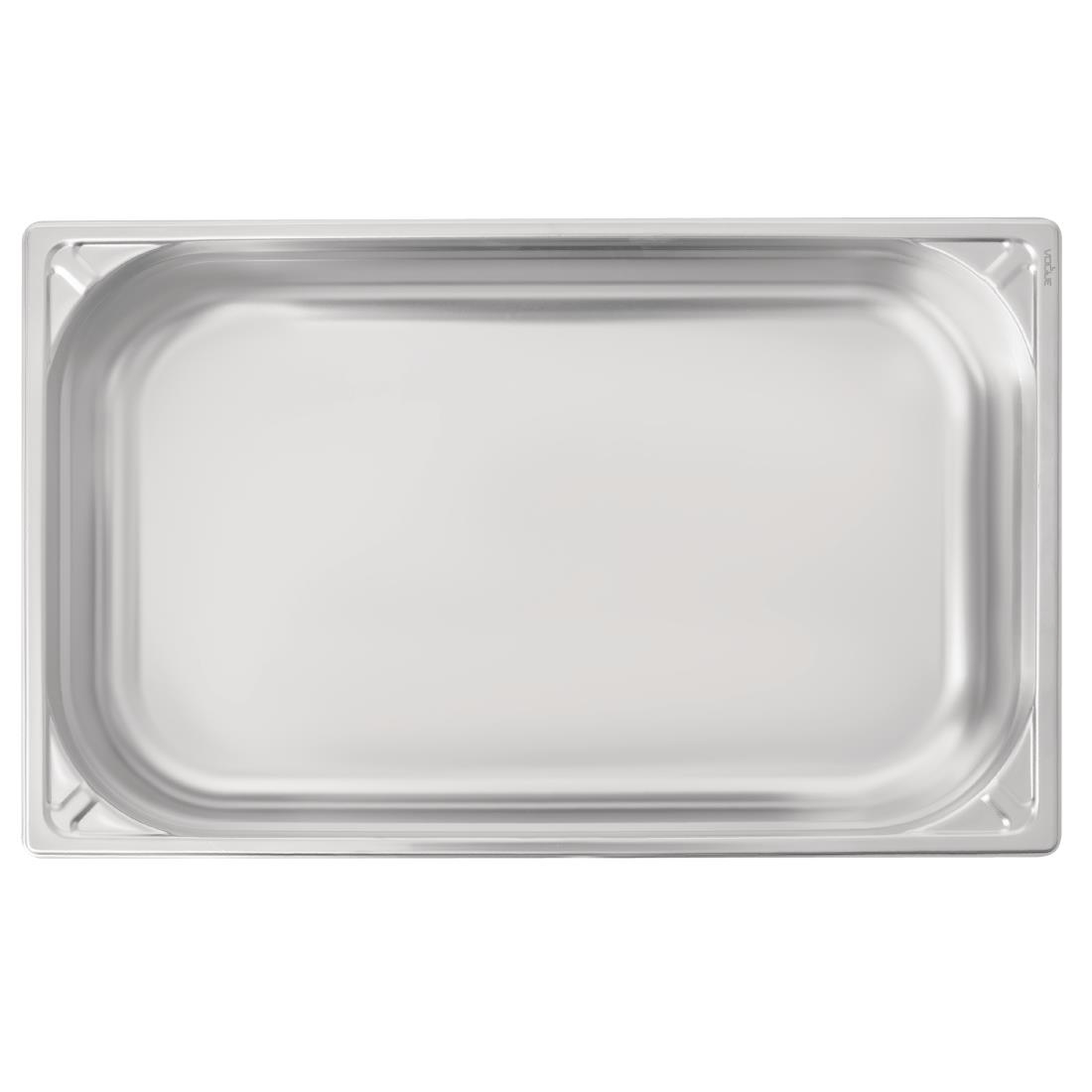 Bac inox 18/10 GN 1/1 professionnel Vogue 100mm DW434