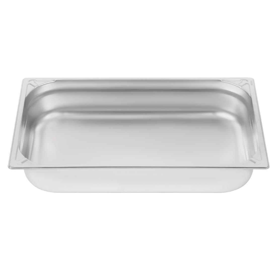 Bac inox 18/10 GN 1/1 professionnel Vogue 100mm DW434