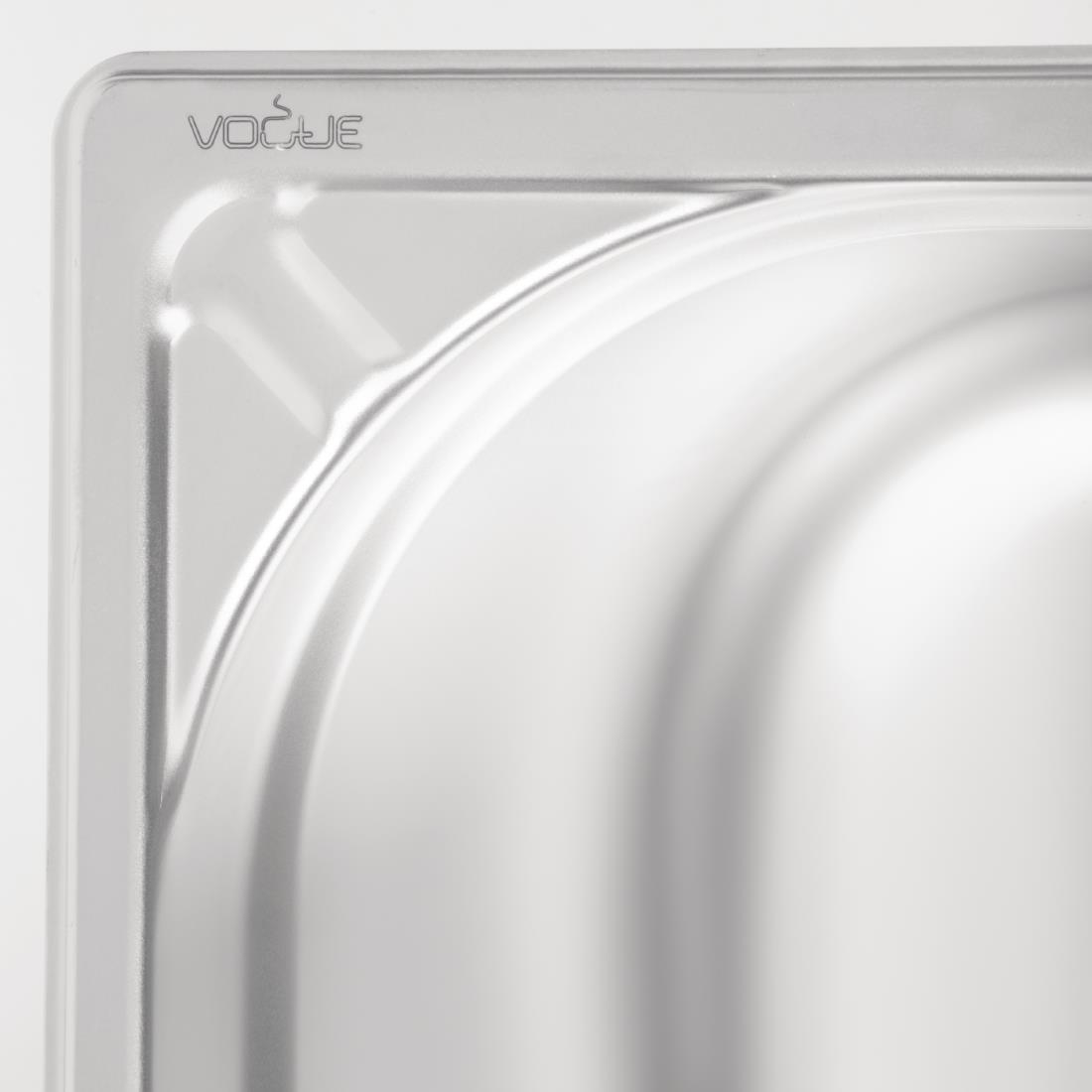 Bac inox 18/10 GN 1/1 professionnel Vogue 200mm DW436