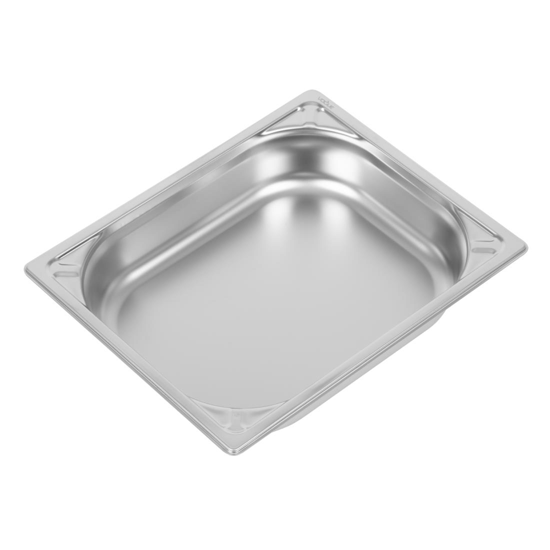 Bac inox 18/10 GN 1/2 professionnel Vogue 65mm DW438