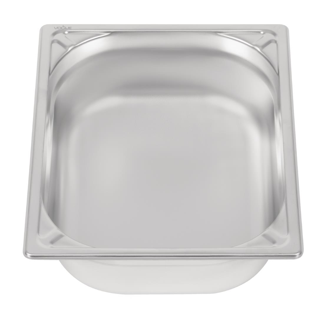 Bac inox 18/10 GN 1/2 professionnel Vogue 100mm DW439