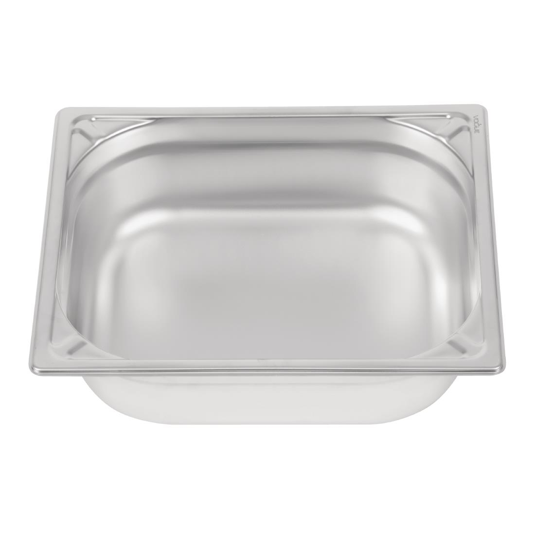 Bac inox 18/10 GN 1/2 professionnel Vogue 100mm DW439