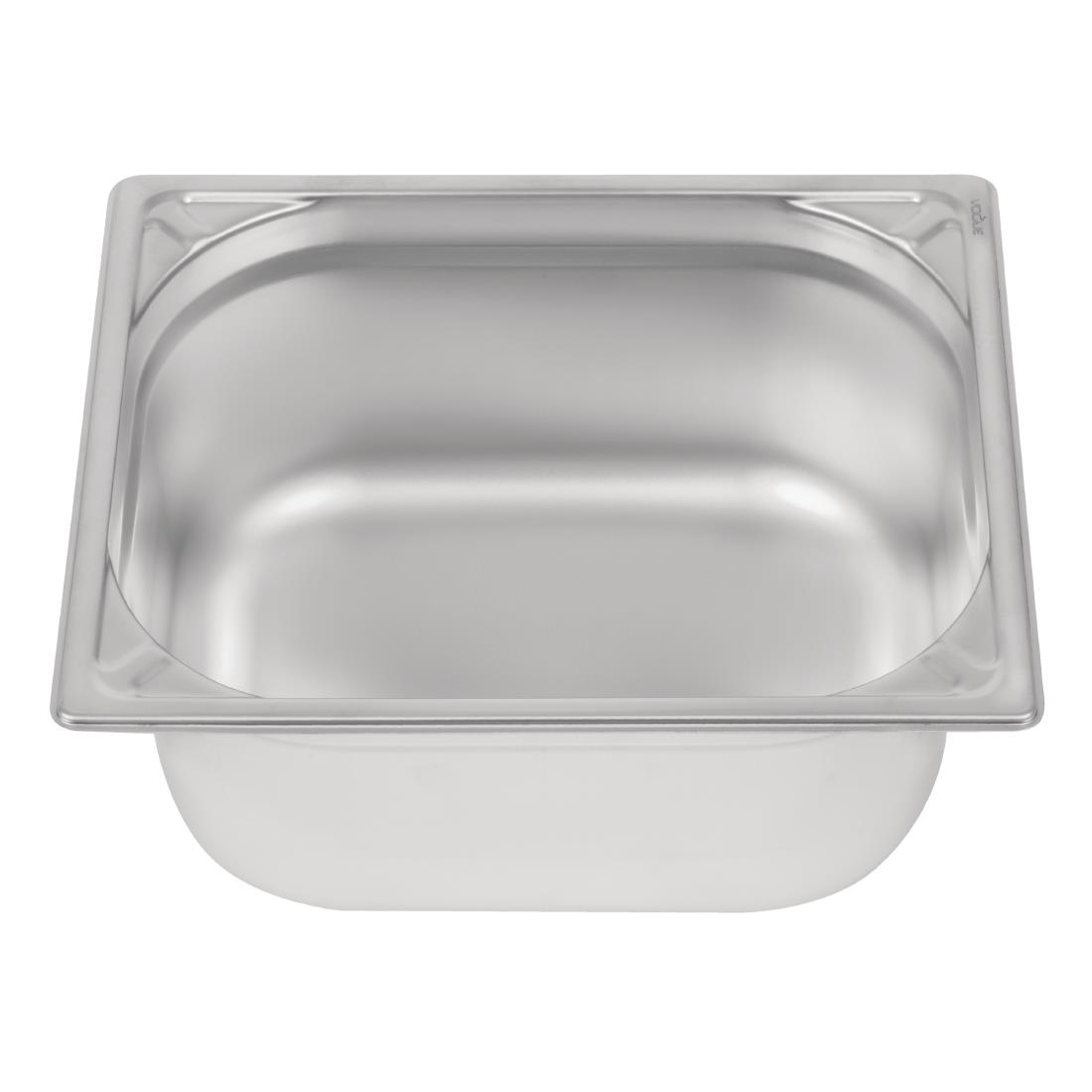 Bac inox 18/10 GN 1/2 professionnel Vogue 150mm DW440
