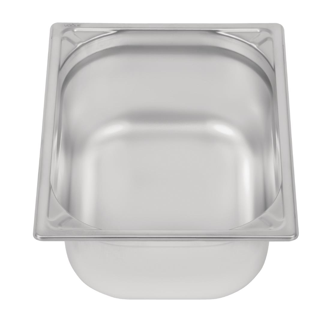 Bac inox 18/10 GN 1/2 professionnel Vogue 150mm DW440