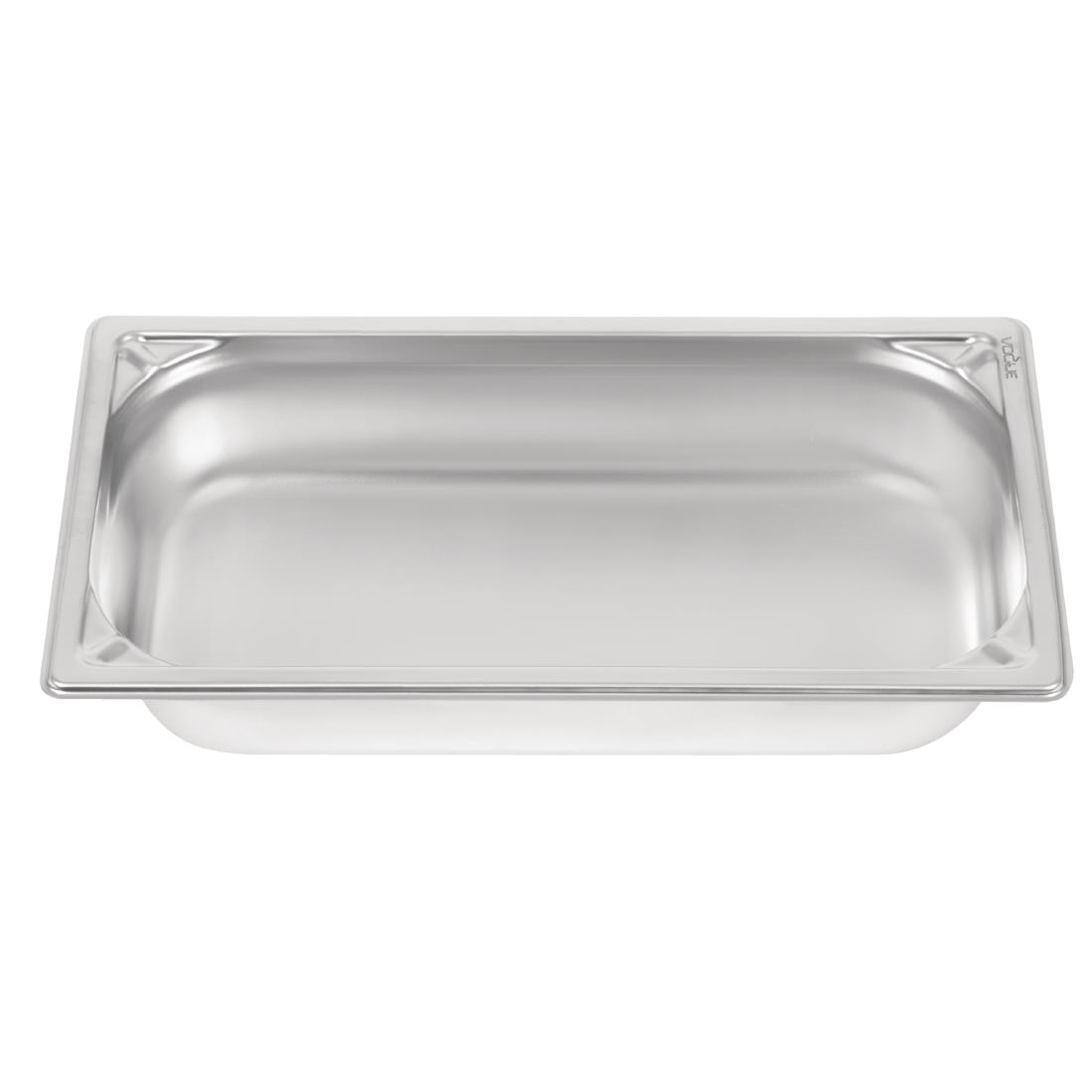 Bac inox 18/10 GN 1/3 professionnel Vogue 65mm DW442