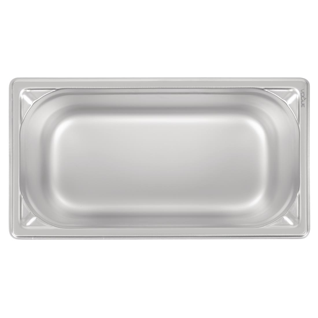 Bac inox 18/10 GN 1/3 professionnel Vogue 150mm DW444