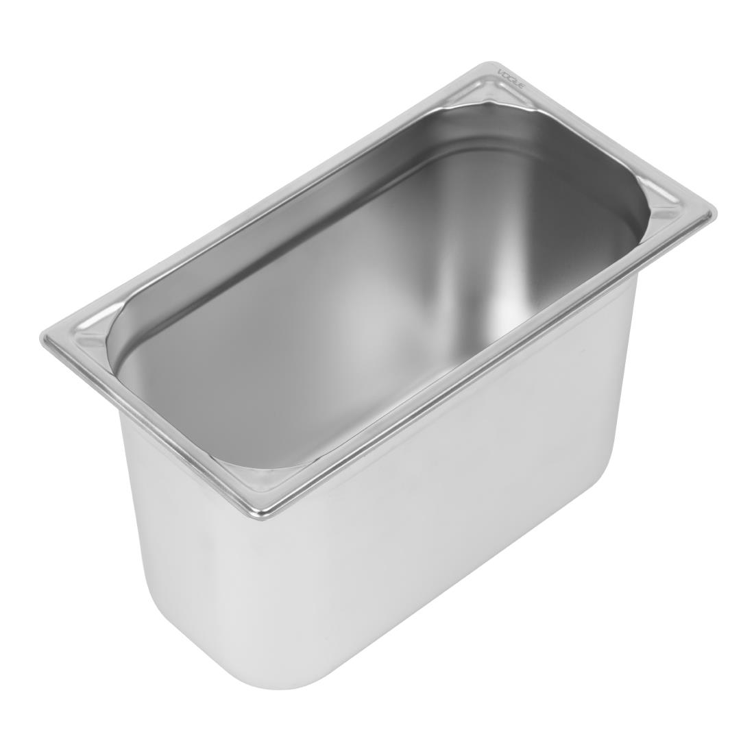 Bac inox 18/10 GN 1/3 professionnel Vogue 200mm DW445