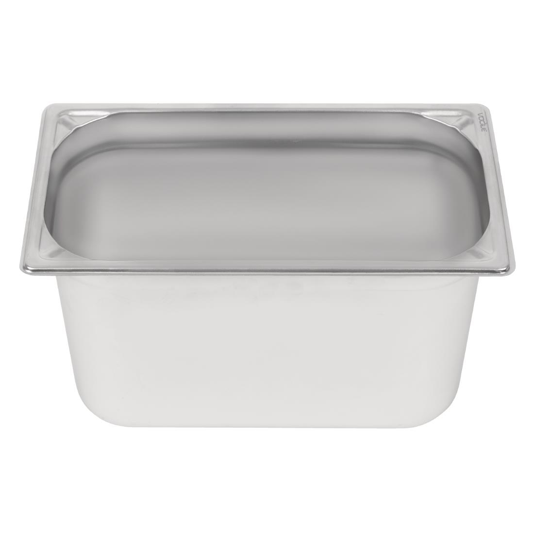 Bac inox 18/10 GN 1/3 professionnel Vogue 200mm DW445