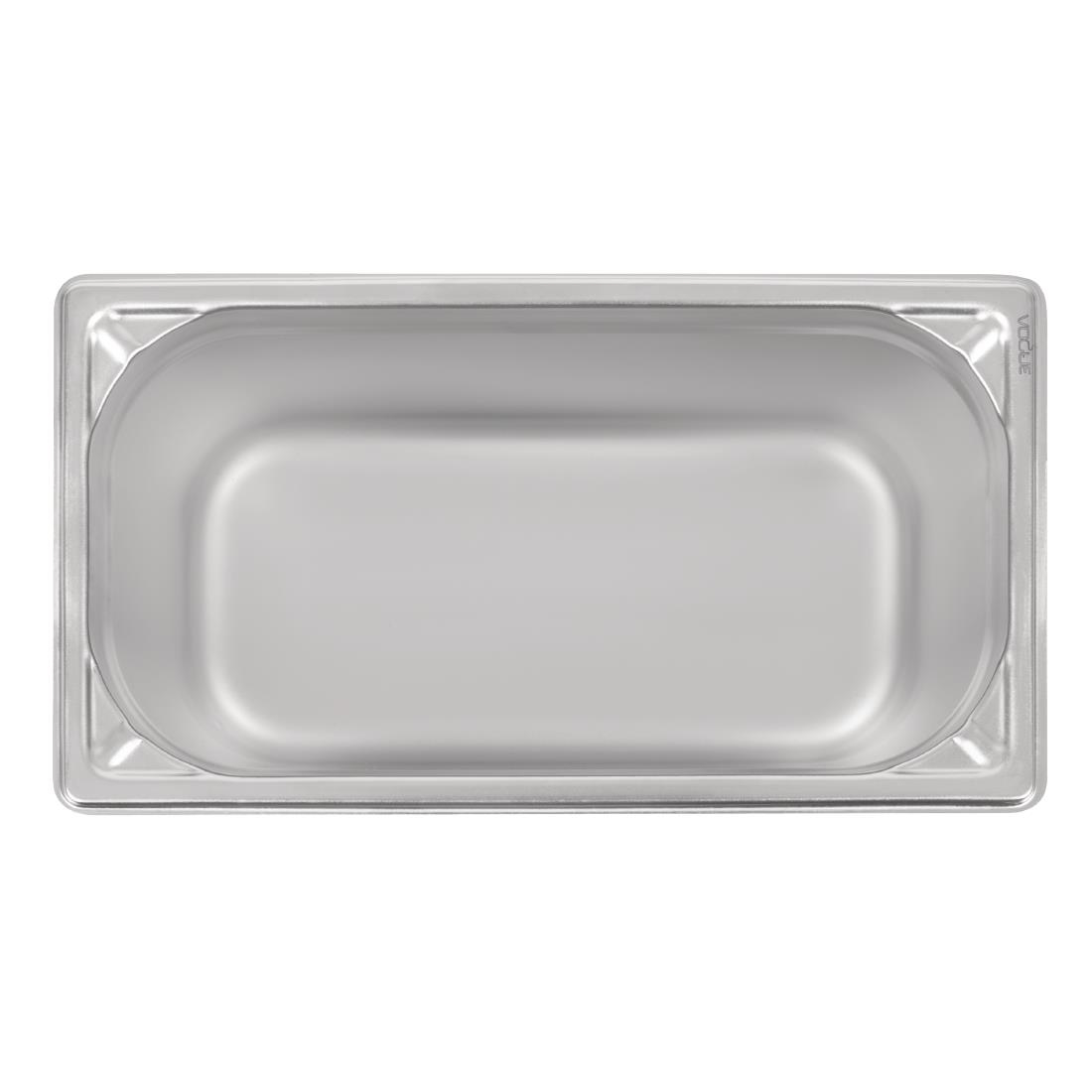 Bac inox 18/10 GN 1/3 professionnel Vogue 200mm DW445