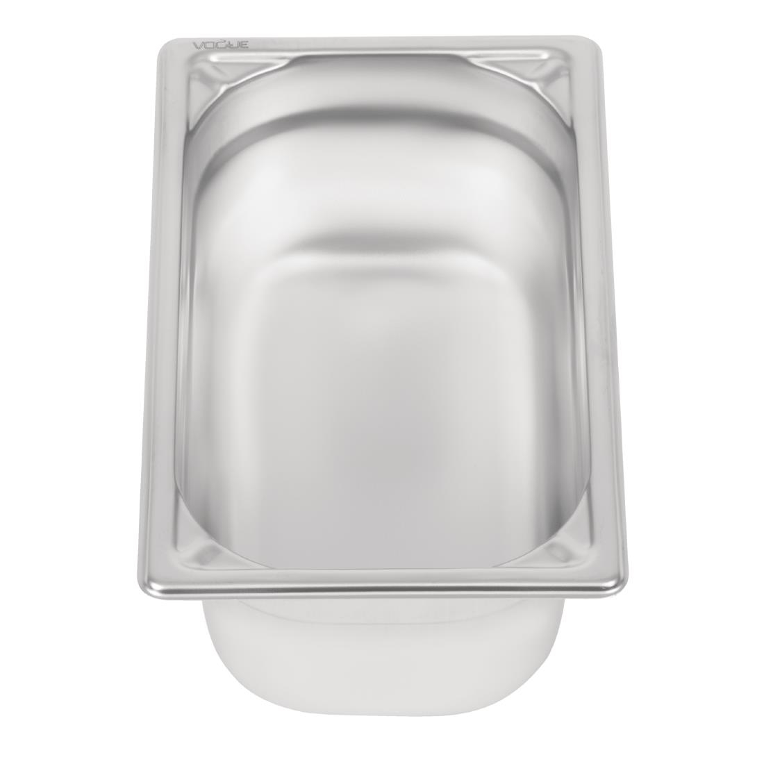 Bac inox 18/10 GN 1/4 Vogue 100mm DW447