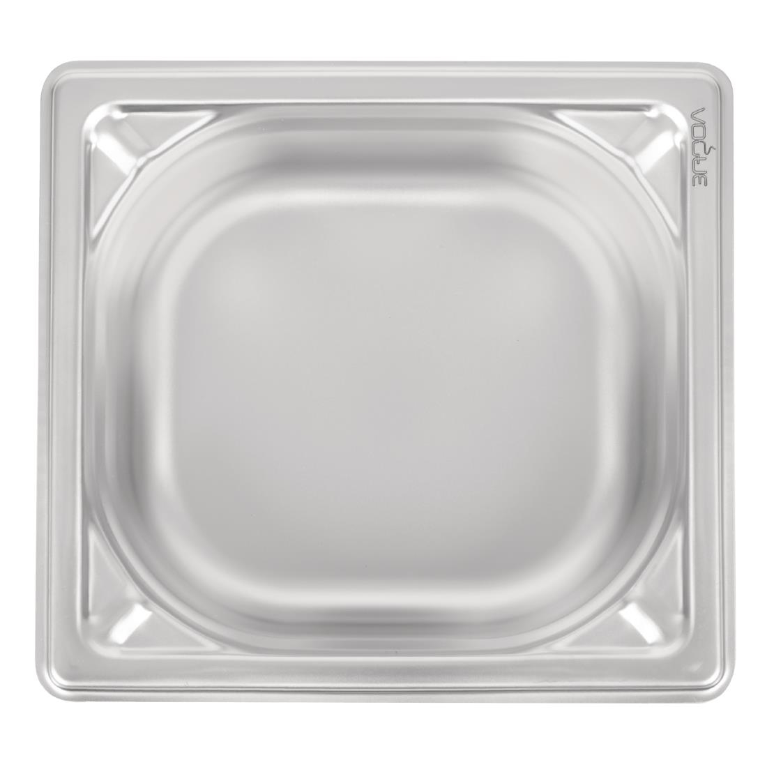 Bac inox 18/10 GN 1/6 professionnel Vogue 65mm DW449