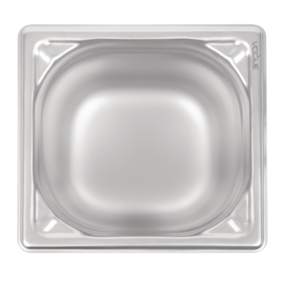 Bac inox 18/10 GN 1/6 professionnel Vogue 150mm DW451