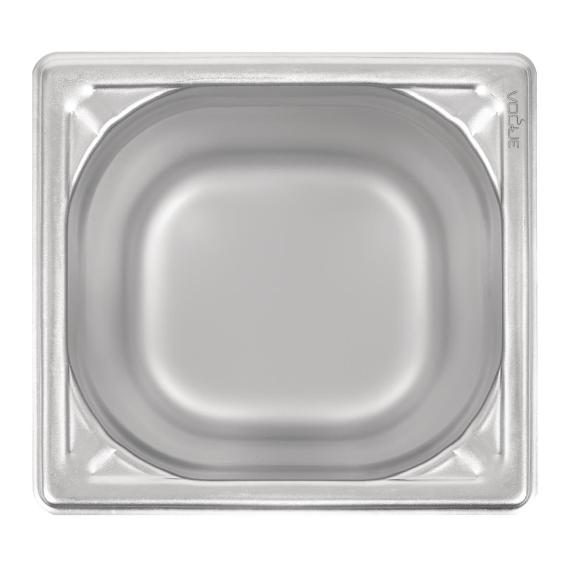 Bac inox 18/10 GN 1/6 professionnel Vogue 200mm DW452
