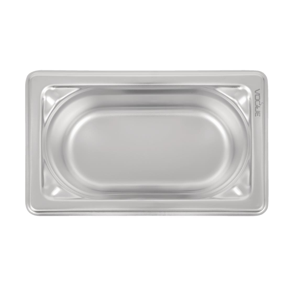 Bac inox 18/10 GN 1/9 professionnel Vogue 65mm DW453