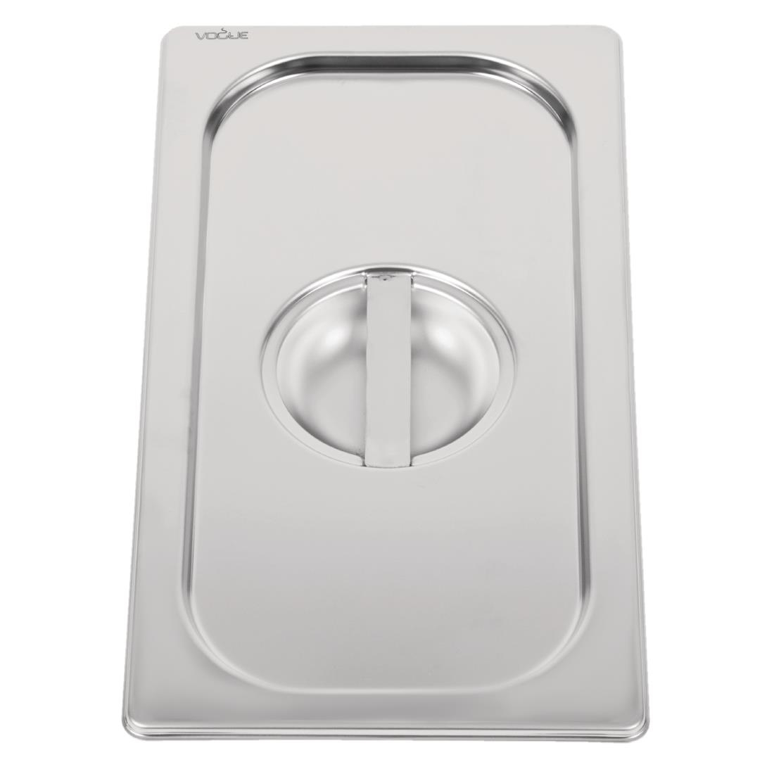 Couvercle inox 18/10 professionnel Vogue GN 1/3 DW457