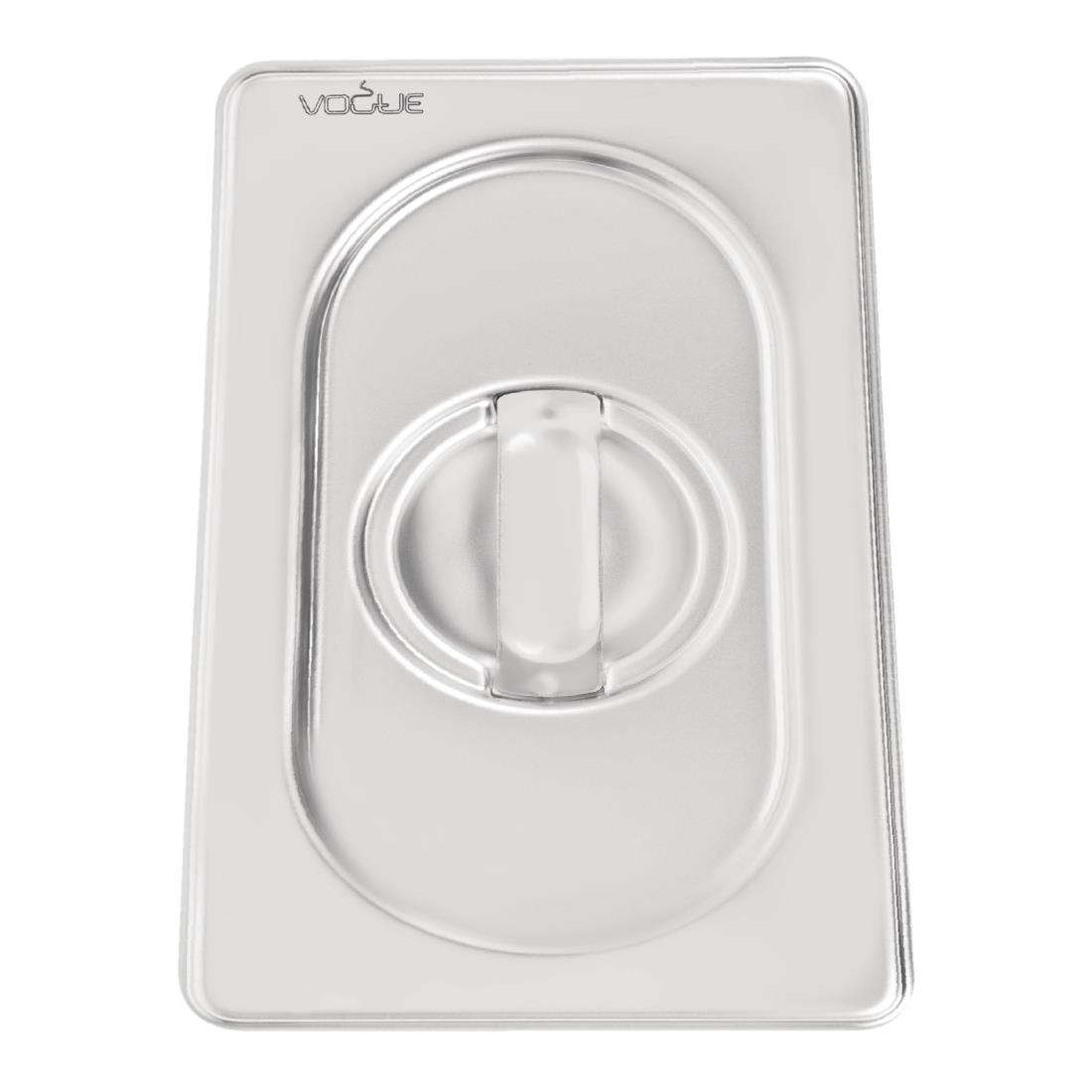 Couvercle inox 18/10 professionnel Vogue GN 1/9 DW460