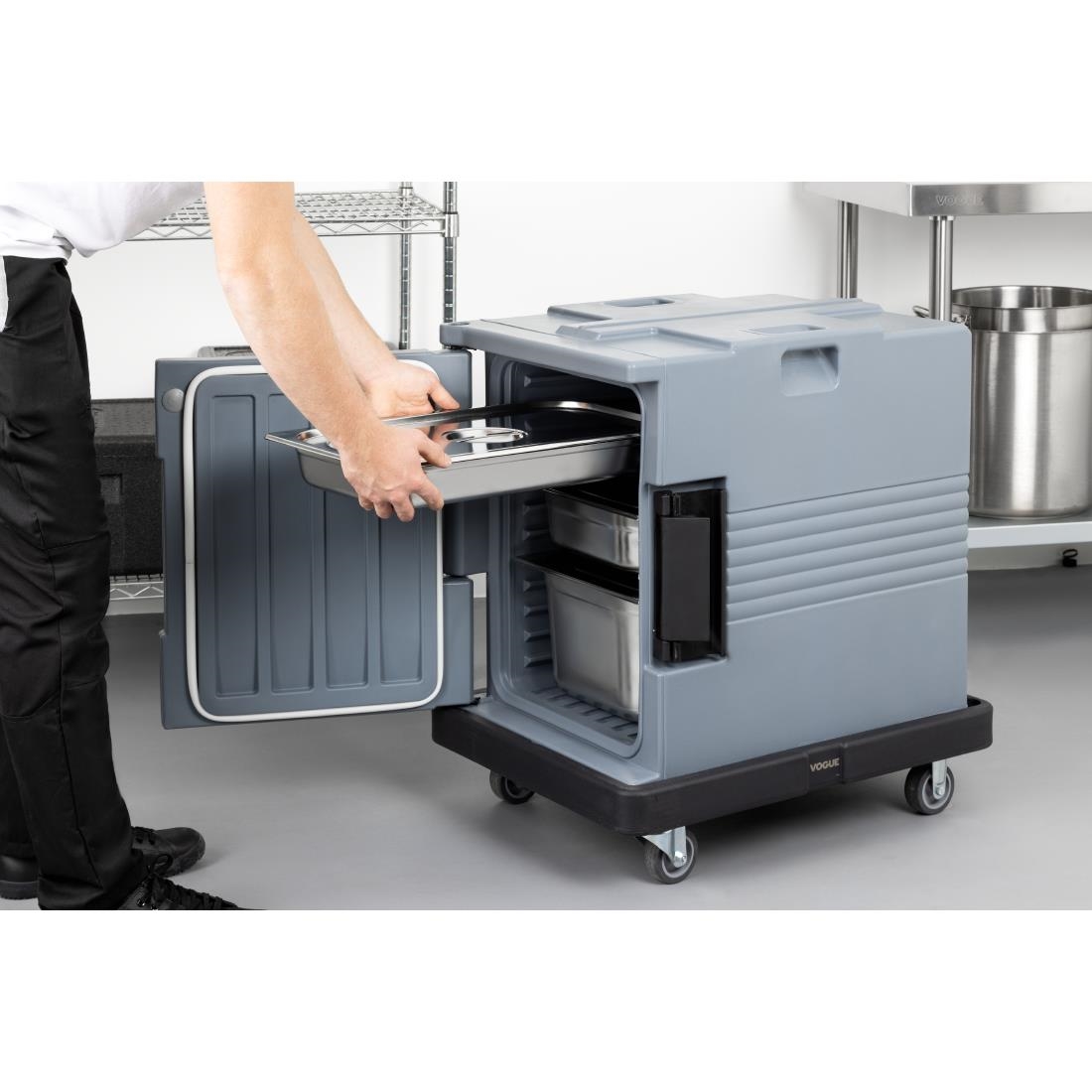 Chariot de transport Vogue Thermo-Box 600 noir DX994